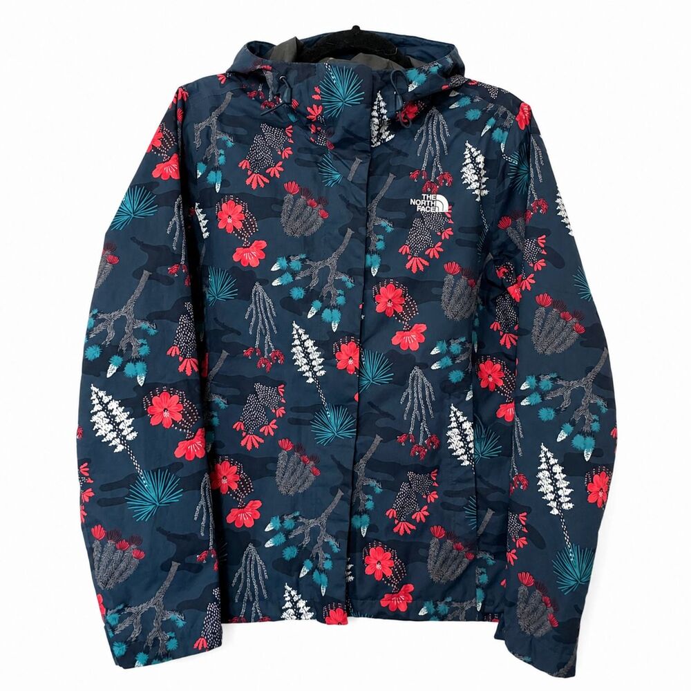 North Face Windbreaker Lightweight Rain Jacket Floral Womens Medium